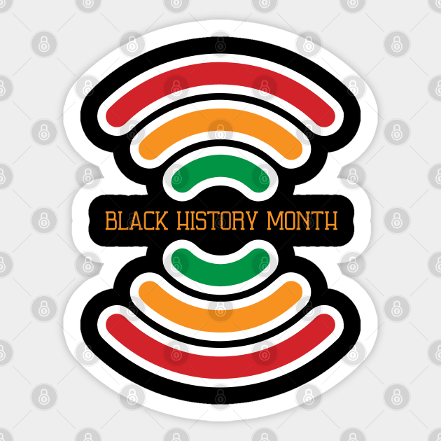 BLACK HISTORY MONTH Sticker by ZUNAIRA